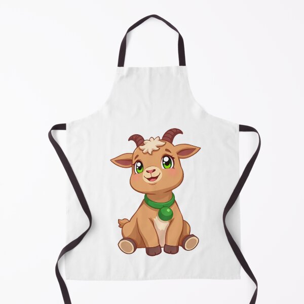 Item preview, Cute kawaii brown goat with a bell 05 designed and sold by ChameleonStars.