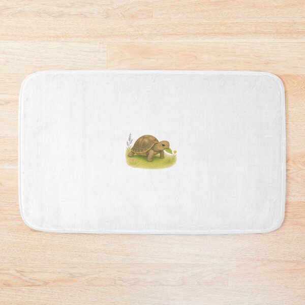 Item preview, Cute Baby Tortoise Illustration With Leaf designed and sold by SarcasmAndSpite.