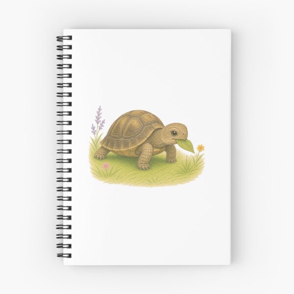 Item preview, Cute Baby Tortoise Illustration With Leaf designed and sold by SarcasmAndSpite.
