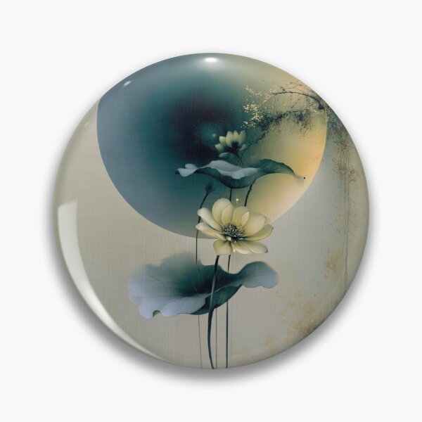 Item preview, Celestial Lotus in Gold and Slate designed and sold by bloorose.