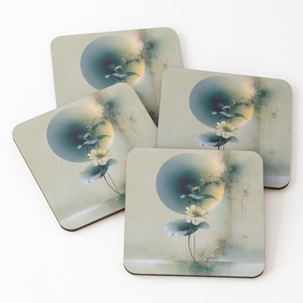 Item preview, Celestial Lotus in Gold and Slate designed and sold by bloorose.