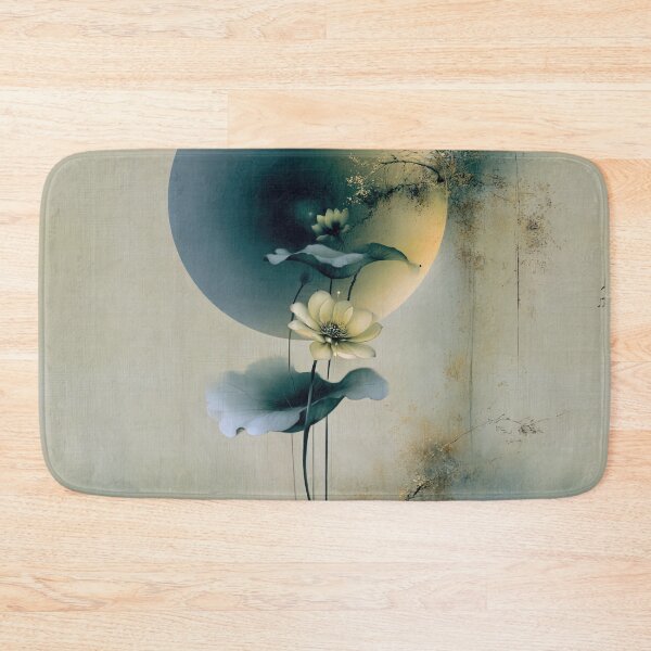 Item preview, Celestial Lotus in Gold and Slate designed and sold by bloorose.