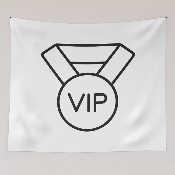 Item preview, VIP Medal Exclusive Award Badge designed and sold by VectorForge Studio.