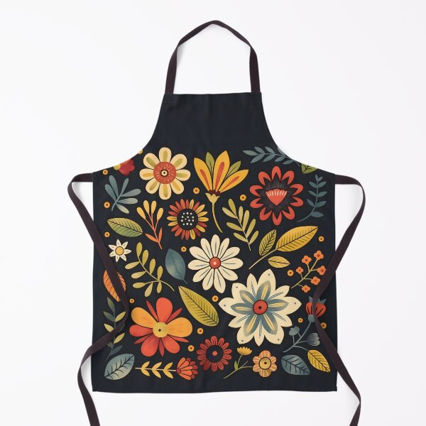 Item preview, Scandinavian Folk Art, Botanical Flowers designed and sold by xiao xuans.