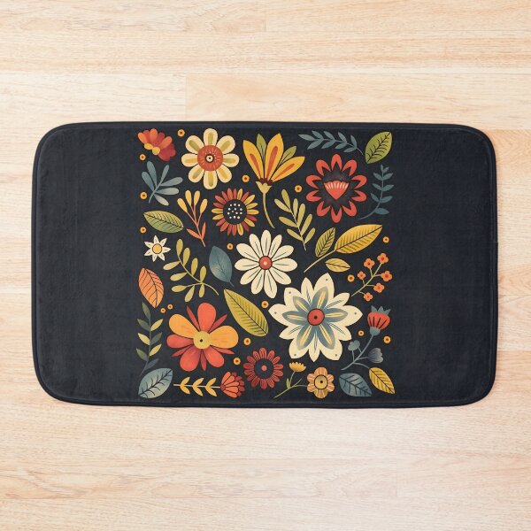 Item preview, Scandinavian Folk Art, Botanical Flowers designed and sold by xiao xuans.