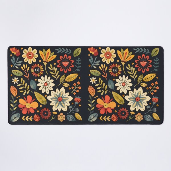 Item preview, Scandinavian Folk Art, Botanical Flowers designed and sold by xiao xuans.
