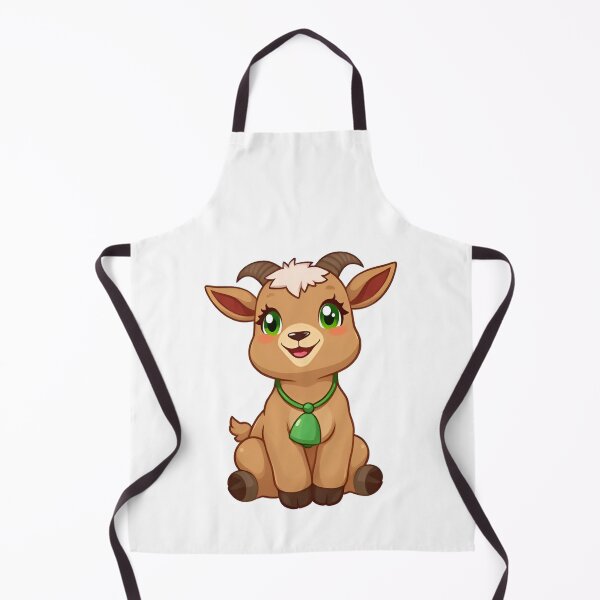 Item preview, Cute kawaii brown goat with a bell 06 designed and sold by ChameleonStars.