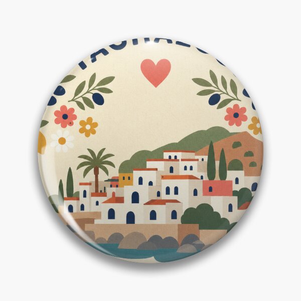 Item preview, Taghazout Morocco Travel Souvenir Modern Folk Art designed and sold by VisualArtsOasis.