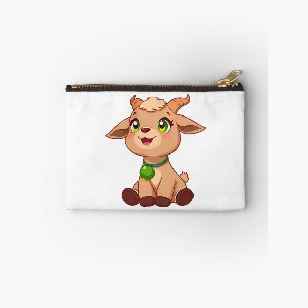 Item preview, Cute kawaii brown goat with a bell 07 designed and sold by ChameleonStars.