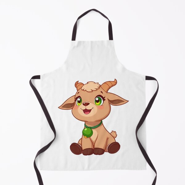 Item preview, Cute kawaii brown goat with a bell 07 designed and sold by ChameleonStars.