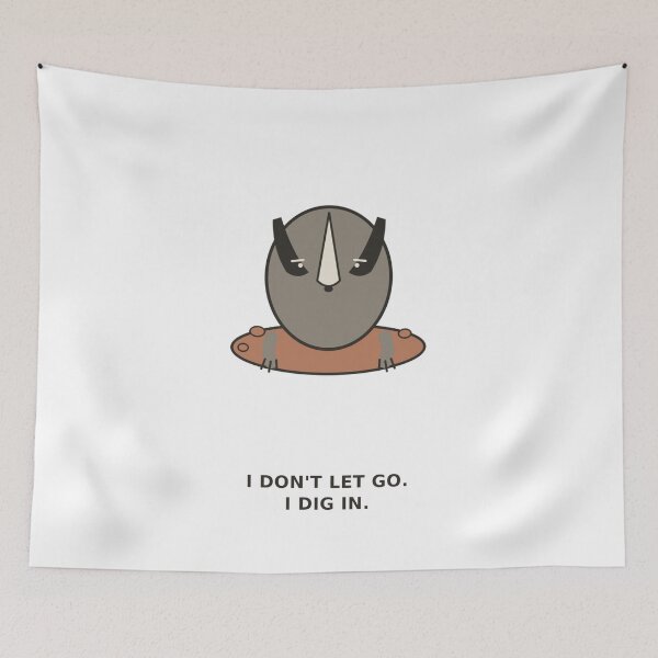 Item preview,  "I Don't Let Go, I Dig In" Funny Badger designed and sold by Kiinaaa.