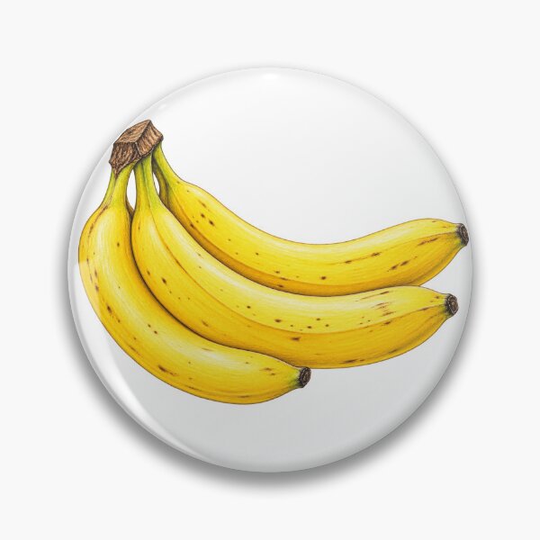 Item preview, Colored Pencil Banana Bunch Drawing | Ripe Yellow Bananas Fruit Art designed and sold by holistech.
