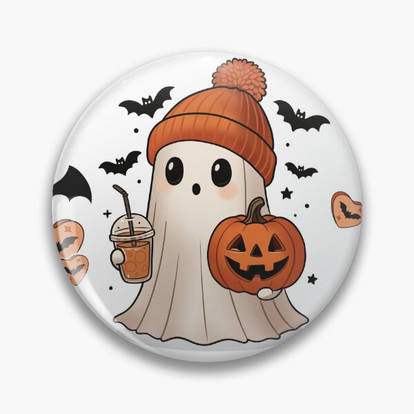 Item preview, Ghost Sipping Coffee and being Spooky designed and sold by CursedButCute1.