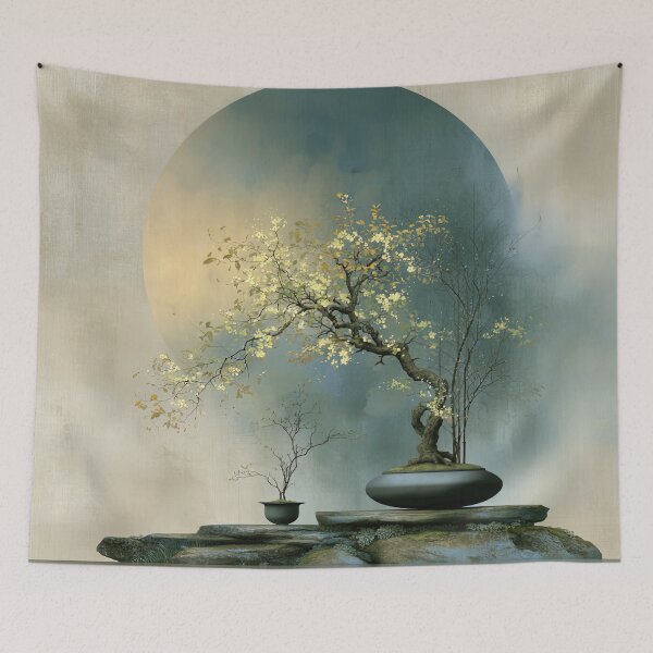Item preview, Luminous Bonsai under the Teal Moon designed and sold by bloorose.