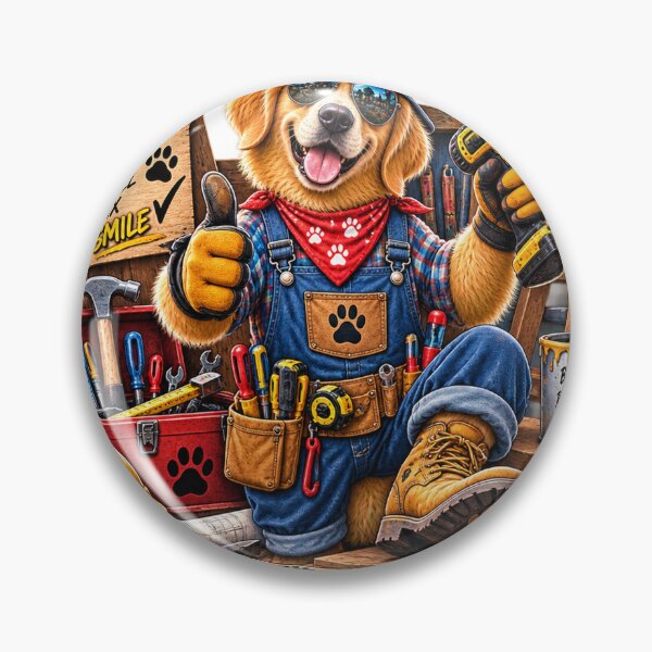 Item preview, Paw-Fessional Dog Handyman Funny DIY Fix It Dog designed and sold by TeeVibeHaus.