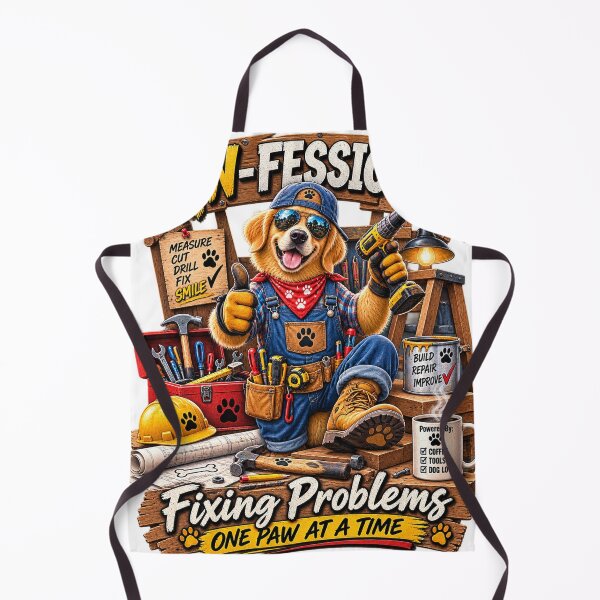 Item preview, Paw-Fessional Dog Handyman Funny DIY Fix It Dog designed and sold by TeeVibeHaus.
