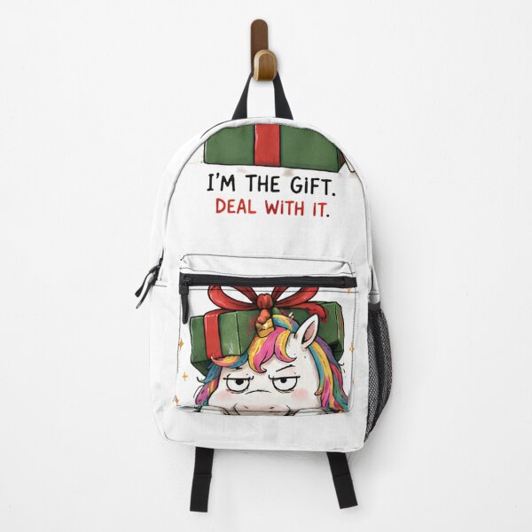 Item preview, Funny Angry Christmas Unicorn in Gift Box Grumpy Attitude designed and sold by Sitred123.