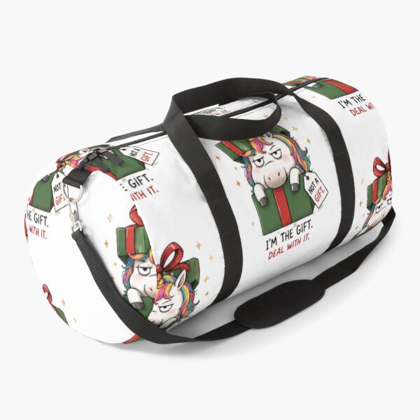 Item preview, Funny Angry Christmas Unicorn in Gift Box Grumpy Attitude designed and sold by Sitred123.