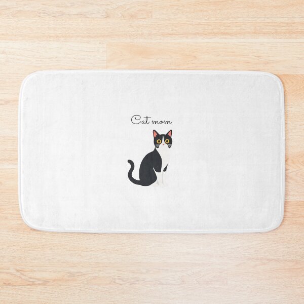 Item preview, Cat mom black cat tuxedo white  designed and sold by my-trendy-shop.