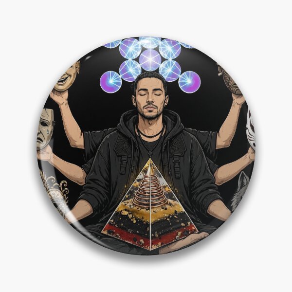 Item preview, The Six Masks of Ego Meditation Art designed and sold by Humbert1601.