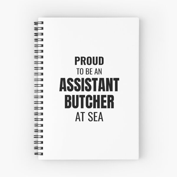 Item preview, Proud to be an Assistant Butcher at Sea (Black) designed and sold by ShipCrewNation.