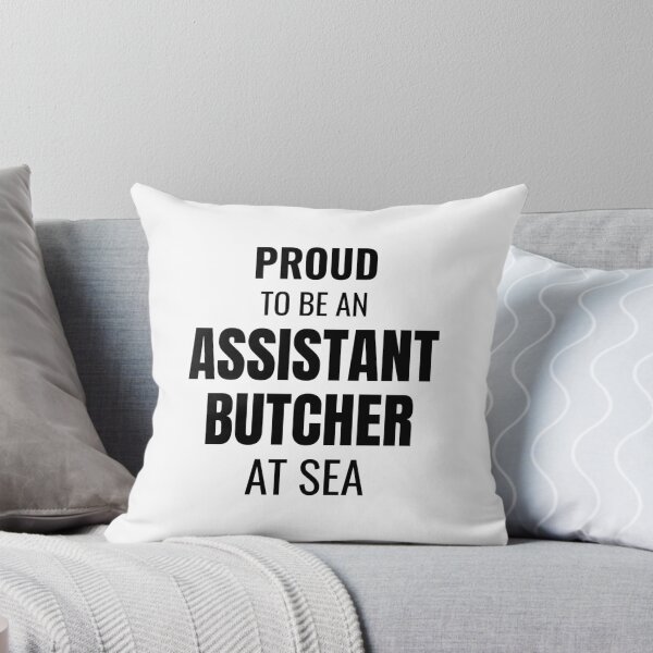 Item preview, Proud to be an Assistant Butcher at Sea (Black) designed and sold by ShipCrewNation.