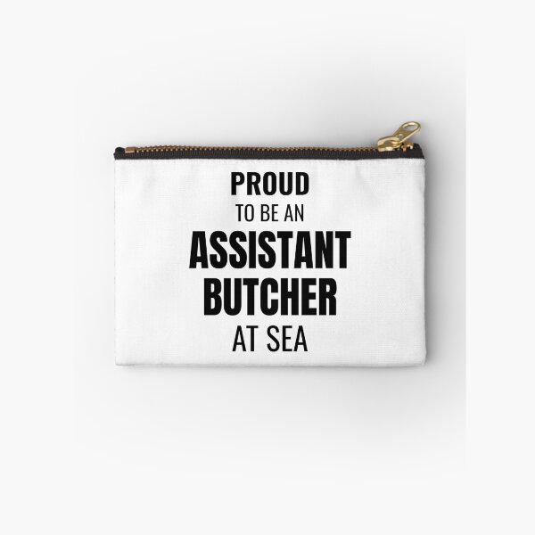 Item preview, Proud to be an Assistant Butcher at Sea (Black) designed and sold by ShipCrewNation.