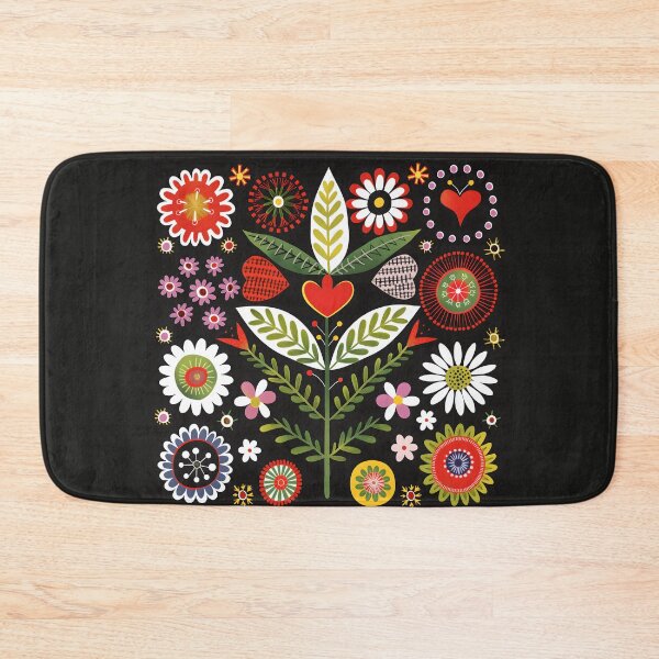 Item preview, Scandinavian Folk Art, Botanical Flowers designed and sold by xiao xuans.