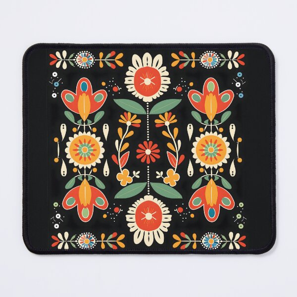 Item preview, Scandinavian Folk Art, Botanical Flowers designed and sold by xiao xuans.