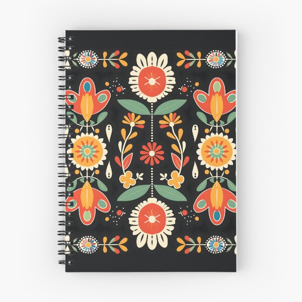 Item preview, Scandinavian Folk Art, Botanical Flowers designed and sold by xiao xuans.