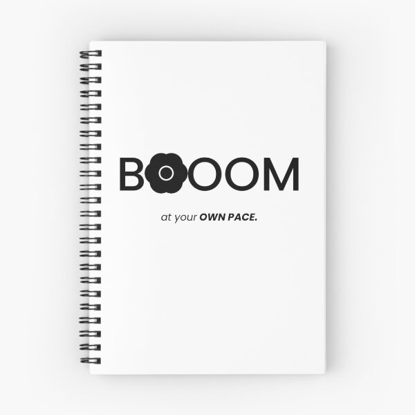 Item preview, Bloom At Your Own Pace Minimalist Flower Typography Design designed and sold by VanSum.