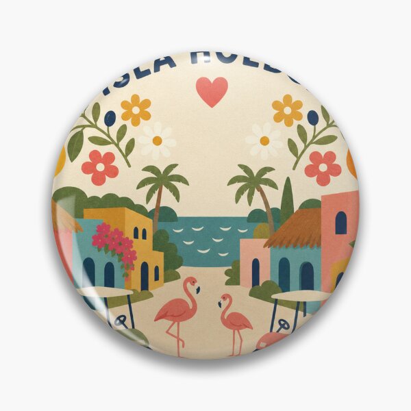 Item preview, Isla Holbox Mexico Travel Souvenir Modern Folk Art designed and sold by VisualArtsOasis.