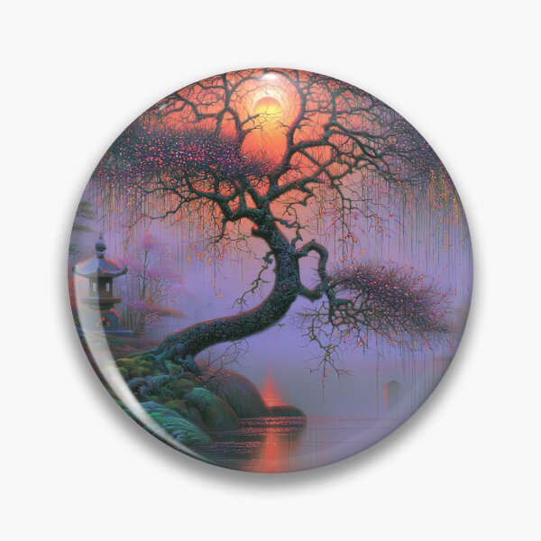 Item preview, Dusk Beyond the Willow Canopy designed and sold by bloorose.