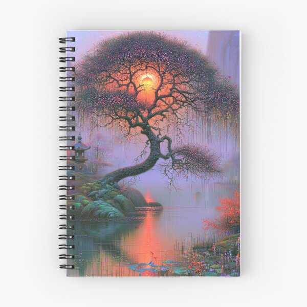 Item preview, Dusk Beyond the Willow Canopy designed and sold by bloorose.