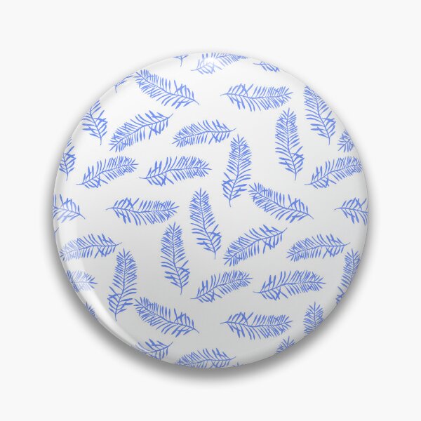 Item preview, Tossed BlueTropical Leaves Pattern designed and sold by altastudio.
