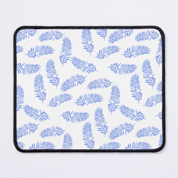 Item preview, Tossed BlueTropical Leaves Pattern designed and sold by altastudio.