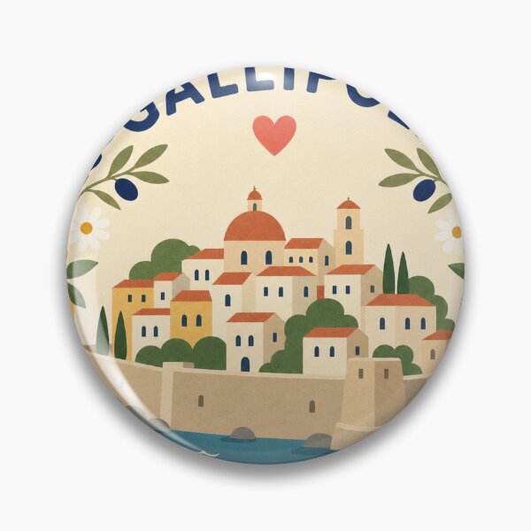 Item preview, Gallipoli Italy Travel Souvenir Modern Folk Art designed and sold by VisualArtsOasis.