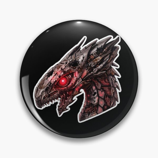 Item preview, Battle Damaged Mecha Cyber Dragon Post-Apocalyptic Sticker designed and sold by bug4j_DragonLab.
