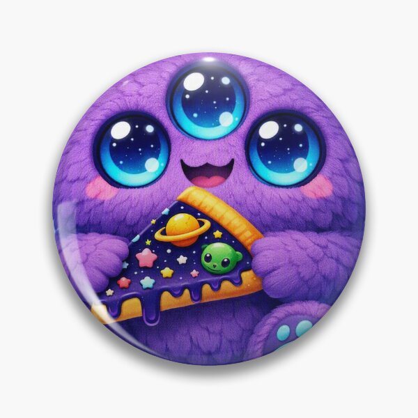 Item preview, Cute Fluffy Purple Monster Digital Art Illustration designed and sold by Ink-verse-.
