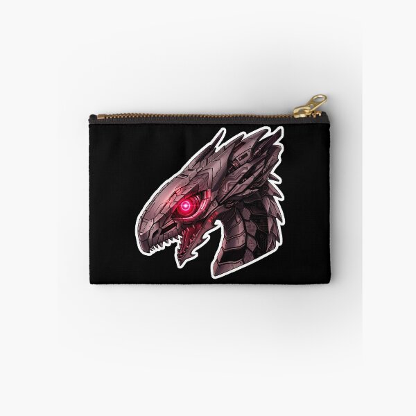 Item preview, Dark Mecha Cyber Dragon Red Neon Eye Techwear Sticker designed and sold by bug4j_DragonLab.