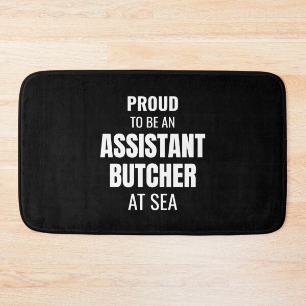 Item preview, Proud to be an Assistant Butcher at Sea (White) designed and sold by ShipCrewNation.