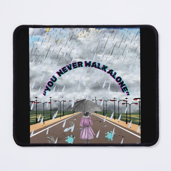 Item preview, You Never Walk Alone Moody Rainy Night designed and sold by SMinimalist613.