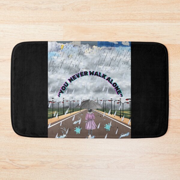 Item preview, You Never Walk Alone Moody Rainy Night designed and sold by SMinimalist613.