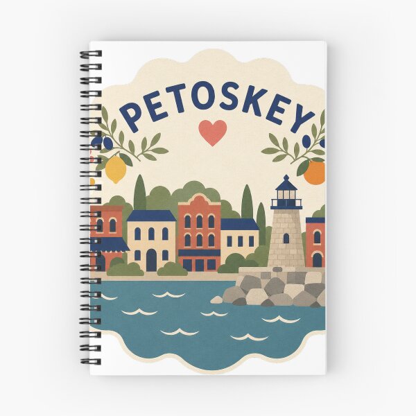 Item preview, Petoskey USA Travel Souvenir Modern Folk Art designed and sold by VisualArtsOasis.