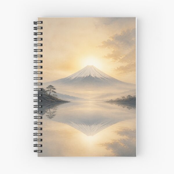 Item preview, Mount Fuji Reflection Wall Art Poster | Sacred Fuji Reflection, Japandi Japanese Decor, Zen Fuji Print designed and sold by LuminaKage.