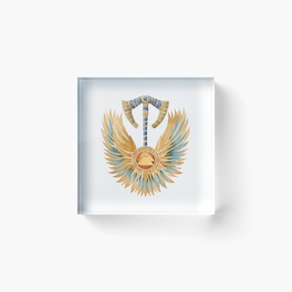 Item preview, Egyptian Pyramids Winged Emblem – Ancient Egypt Royal Symbol designed and sold by lailakhalaf.