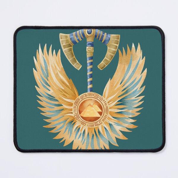 Item preview, Egyptian Pyramids Winged Emblem – Ancient Egypt Royal Symbol designed and sold by lailakhalaf.