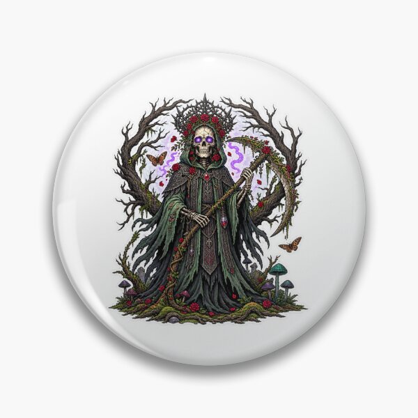 Item preview, Grim Reaper Rose | Gothic Death Priestess | Dark Fantasy Skeleton designed and sold by MrDev.