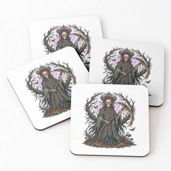 Item preview, Grim Reaper Rose | Gothic Death Priestess | Dark Fantasy Skeleton designed and sold by MrDev.