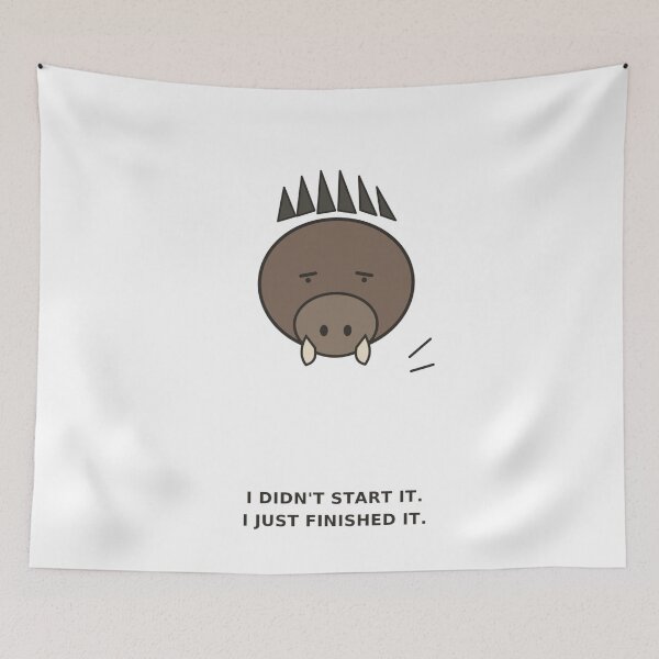 Item preview,  "I Didn't Start It, I Just Finished It" Funny Wild Boar designed and sold by Kiinaaa.
